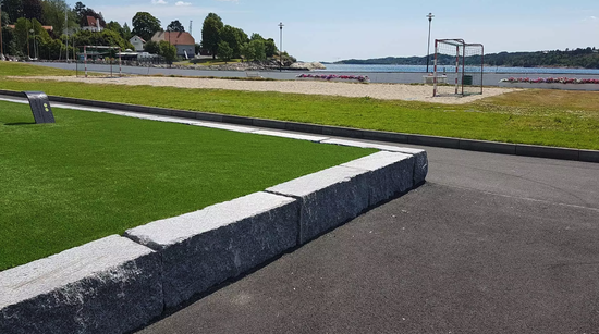 Granittblokk, Rocks Urban murblokk, Larvikitt, 40 x 40 cm 