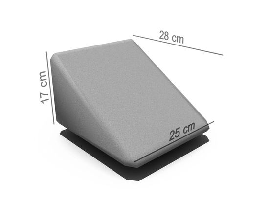 Mini Støttemur, skrå ende stein, Grå, fra Aaltvedt 