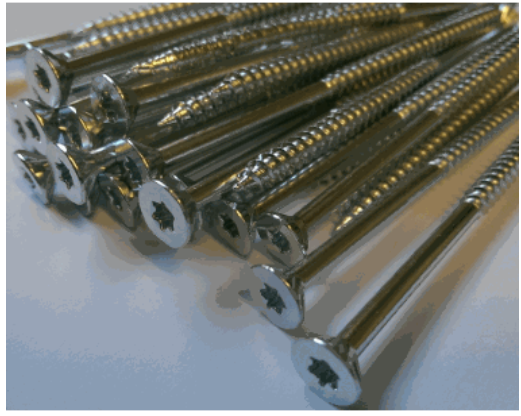 Skruer, Skamoenclosure, 5 x 100 mm, eske med 500 stk, inkl. torx-bits