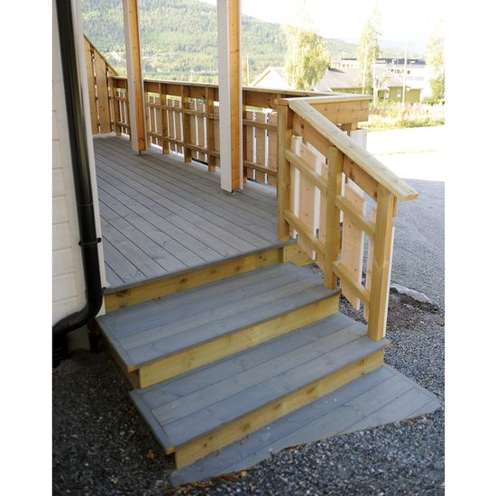 Terrassebord, furu, 28 x 145 mm, glatt - Royal fjellgrå