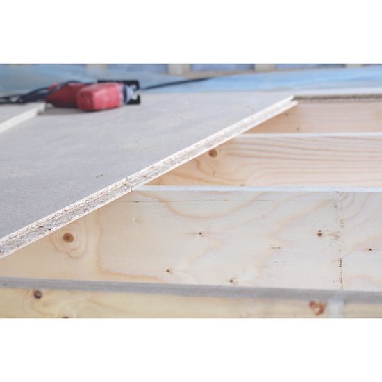 Sponplate, gulv, 22 mm, standard 2420 mm, fra Forestia 