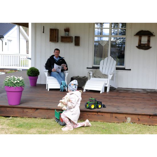 Furu 28x120 terrassebord, glatt - Royal brun