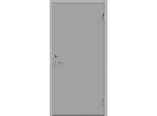 Ståldør, stål, 90 x 210 cm, venstre hengslet, 