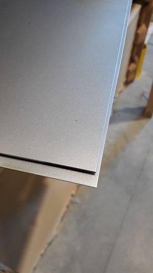Stålplate, 1 x 1 meter, 1 mm tykkelse