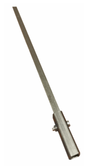 Stang, forlengerstand til spjeld, 8 x 8 x 1000 mm, til bl.a. rørspjeld