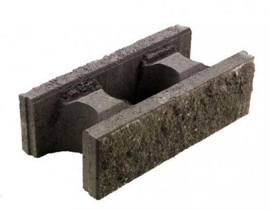 Splittblokk, 50 x 25 x 15 cm, Gråmix, fra Asak