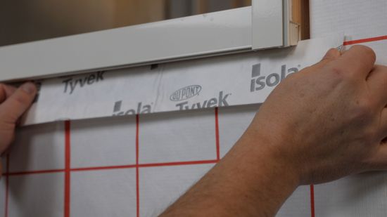 Tape, vindsperre, Tyvek 30/30, Isola, 60 mm x 25 m, med delt beskyttelsespapir