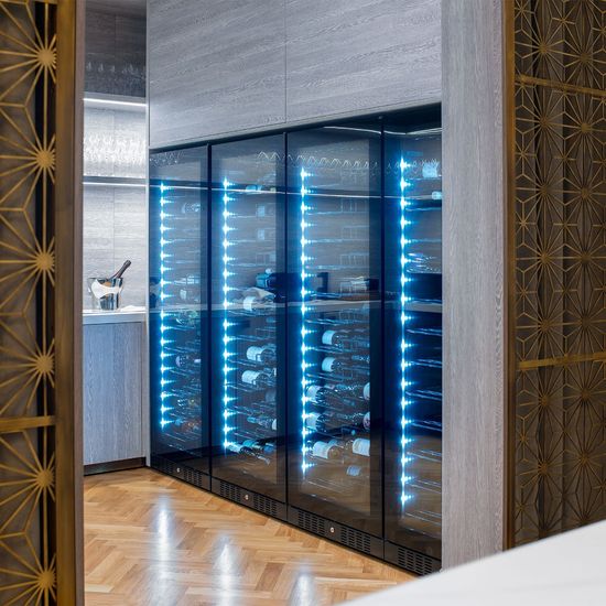 Vinskap, Copenhagen CPRO1800DRB-24, 2 soner, 131 flasker