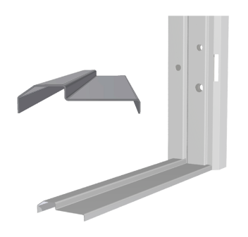 Ståldør med 117 mm karm og gerikt, RAL 7045, flere str.....