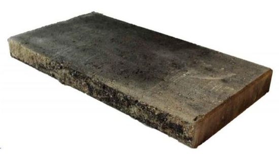 Splittblokk toppstein, 60 x 31x 6 cm, Gråmix, fra Asak