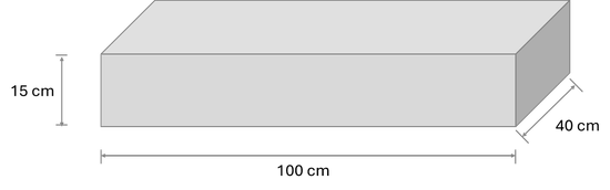 Trappetrinn, Rocks eksklusiv steintrapp, Larvikitt granitt, 15 x 40 x 100 cm