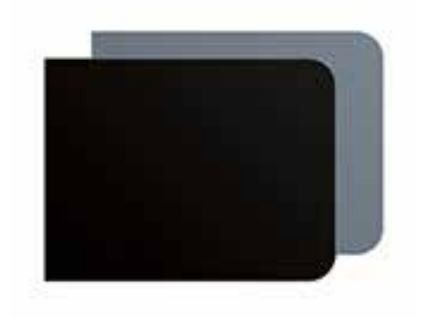 Underlagsplate, gulvplate, 30 x 100 cm, svart og grå emalje