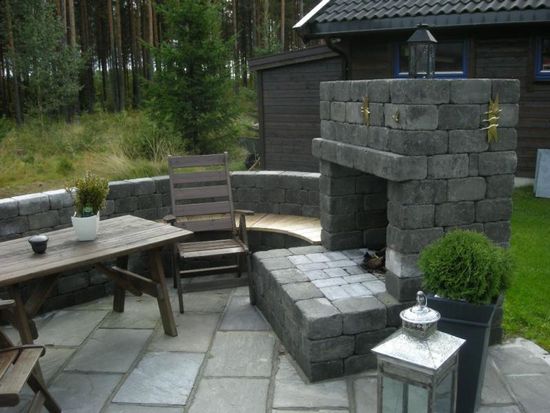 Mur Herregård, 27 x 20 x 13,5 cm. Gråmix, fra Asak