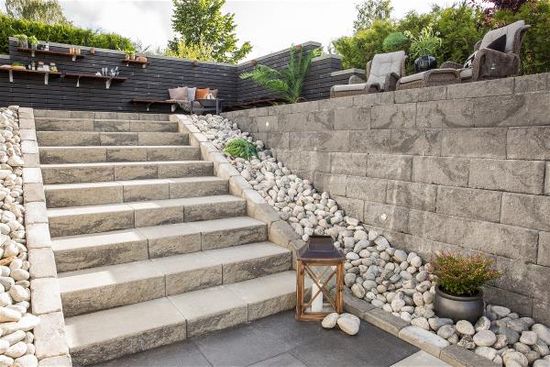 Vertica Mur, hjørnestein, 45 x 22,5 x 20 cm, Koksmix, fra Asak