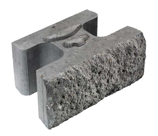 Vertica Mur, normal stein, 45 x 28 x 20 cm, Koksmix, fra Asak