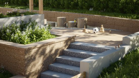 Vertica Mur toppstein, 45 x 26,5 x 10 cm, Natur, fra Asak