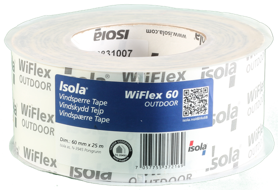 Vindsperretape, Tape WiFlex, 60 mm, fra Isola