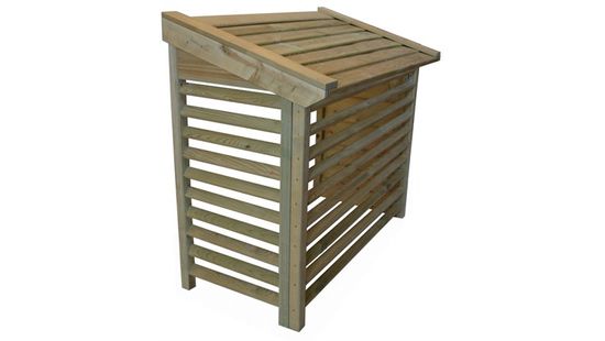 Varmepumpehus / Overbygg, trykkimpregnert, XL, 520 x 1055 x 900 - 1040 mm