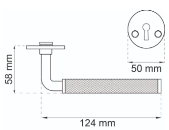Dørhåndtak, dør vrider til innerdør, Lexington Bronse