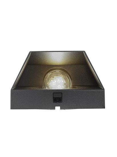 Utelampe, Wedge Dark, vegglampe i aluminium, fra In-lite