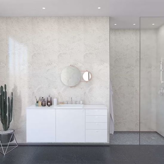 Fibo Veggpanel Long White Marble 10x620x3020 mm