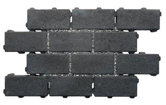 Arena Dren Belegningsstein, (åpning 8,1%), 20 x 10 x 6 cm, Koksgrå, fra Asak