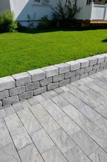 Relieff XXL, belegningstein, 30 x 20 x 6 cm, Gråmix, fra Asak